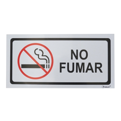 Señal de Prohibido Fumar 20x30 cm.
